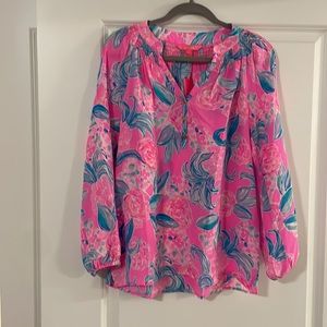 Lilly Pulitzer shirt - pink - long sleeve